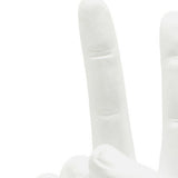 Set of Three White Resin Hand Tabletop Sculpture