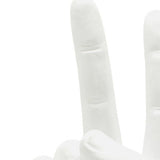 Set of Three White Resin Hand Tabletop Sculpture