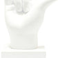 6" White Resin Hand Tabletop Sculpture