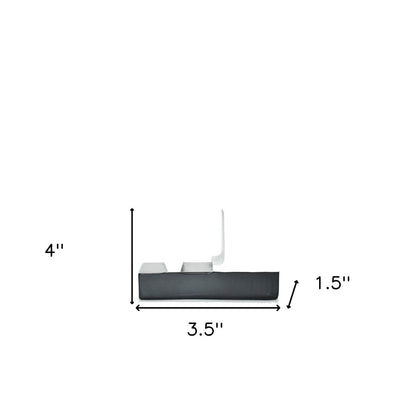 4" White And Black Resin Love Tabletop Sculpture