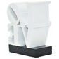 4" White And Black Resin Love Tabletop Sculpture
