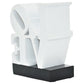 4" White And Black Resin Love Tabletop Sculpture