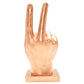 6" Bronze Resin Hand Tabletop Sculpture