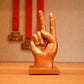 6" Bronze Resin Hand Tabletop Sculpture