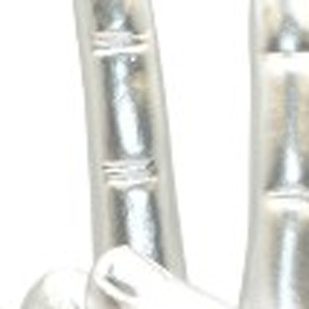 6" Silver Resin Hand Tabletop Sculpture