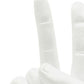 6" White Resin Hand Tabletop Sculpture