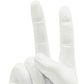 6" White Resin Hand Tabletop Sculpture