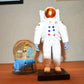 6" White Resin USA Astronaut Tabletop Sculpture