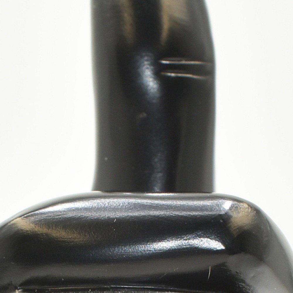 6" Black Resin Hand Tabletop Sculpture