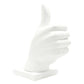 6" White Resin Hand Tabletop Sculpture