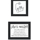Set Of Two "Bathroom Rules" Black Framed Textual Art Wall Art