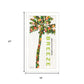 Set Of Two Summer Breeze Funky Palm Trees White Framed Wall Art