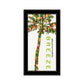 Set Of Two Summer Breeze Funky Palm Trees Black Framed Wall Art
