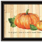 Set Of Two Happy Fall-October Pumpkins Black Framed Wall Art