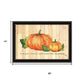 Set Of Two Happy Fall-October Pumpkins Black Framed Wall Art