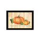 Set Of Two Happy Fall-October Pumpkins Distressed Black Framed Wall Art