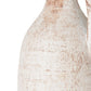 12" Brown And White Ceramic Round Jug Vase