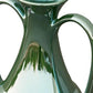 12" Green Ceramic Amphora Table Vase