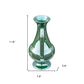 12" Green Ceramic Amphora Table Vase
