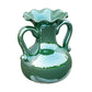 9" Hunter Green Amphora Ceramic Table Vase