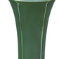 14" Hunter Green Round Ceramic Table Vase