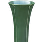 14" Hunter Green Round Ceramic Table Vase
