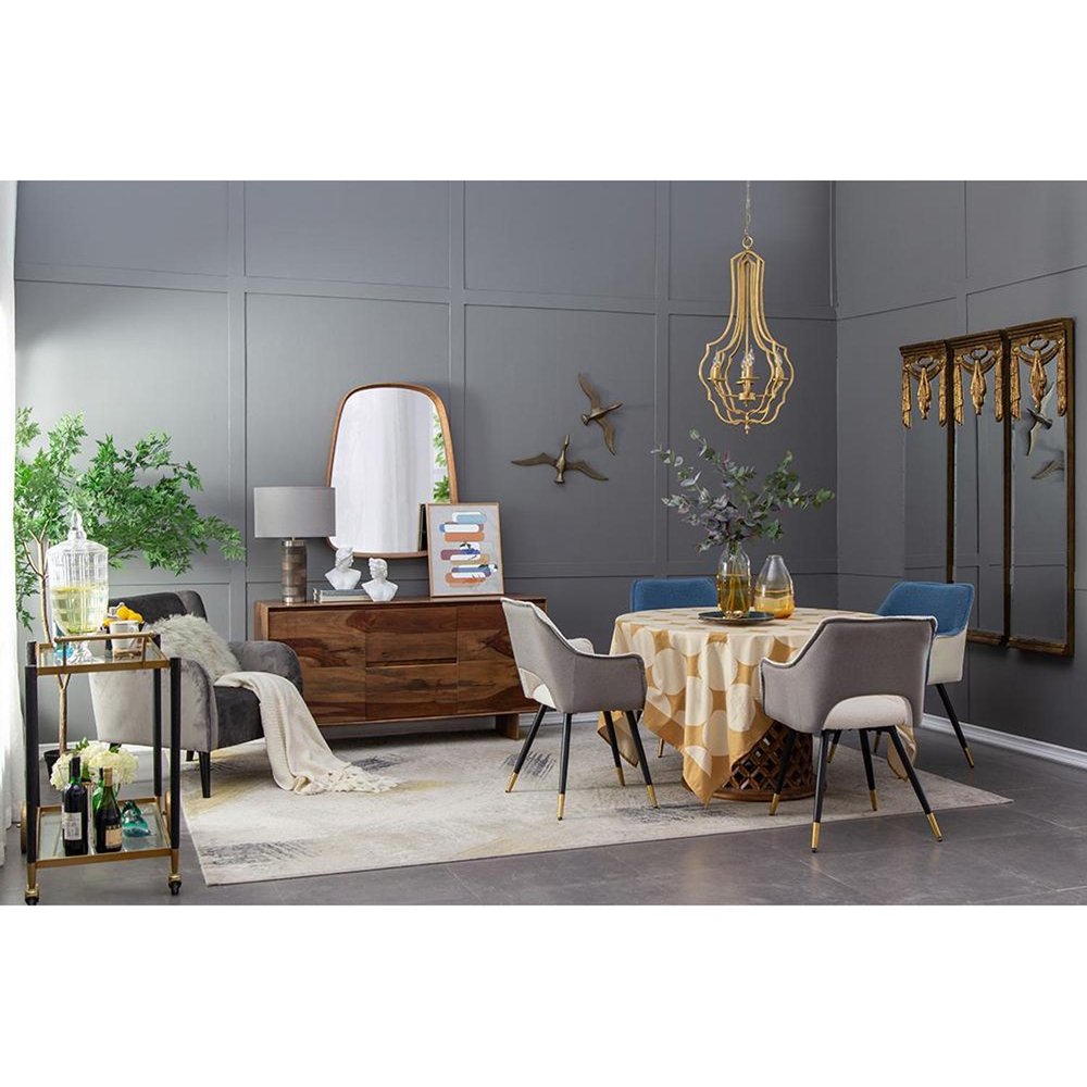 11" Clear And Amber Ombre Glass Round Table Vase