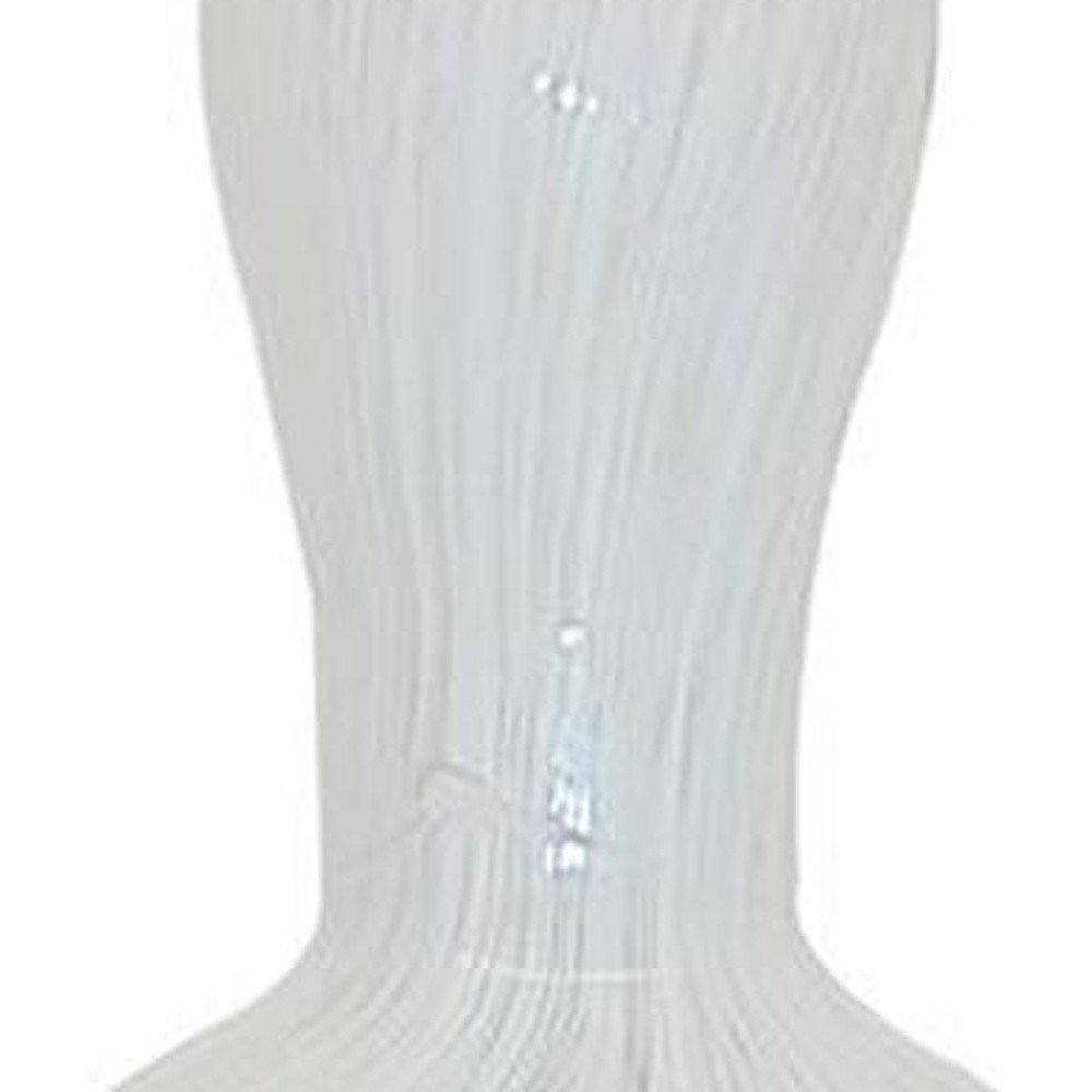 12" Opal Swirl Art Glass Cylinder Table Vase
