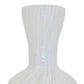 12" Opal Swirl Art Glass Cylinder Table Vase