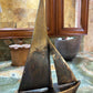 12" Rust Aluminum Decorative Sailboat Tabletop Sculpture