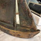 12" Rust Aluminum Decorative Sailboat Tabletop Sculpture