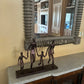 13" Copper Aluminum People Tabletop Sculpture