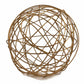 12" Silver Iron Decorative Orb Tabletop Sculpture