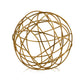 12" Silver Iron Decorative Orb Tabletop Sculpture
