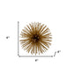 10" Antique Gold Finish Large Urchin Sphere