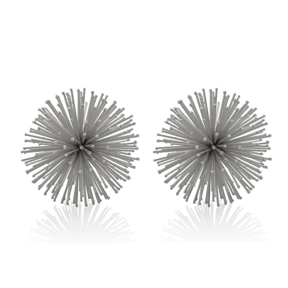 10" Antique Gold Finish Large Urchin Sphere