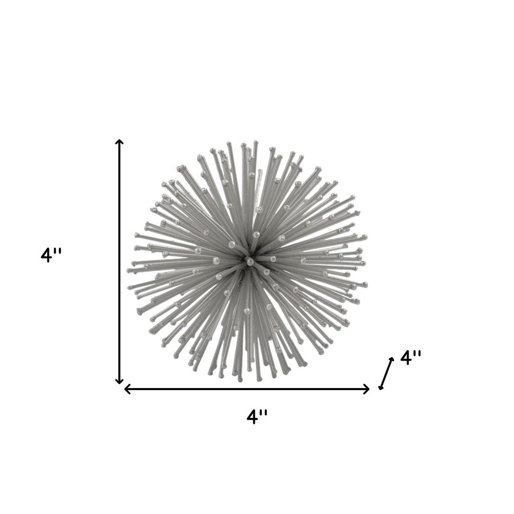 10" Antique Gold Finish Large Urchin Sphere