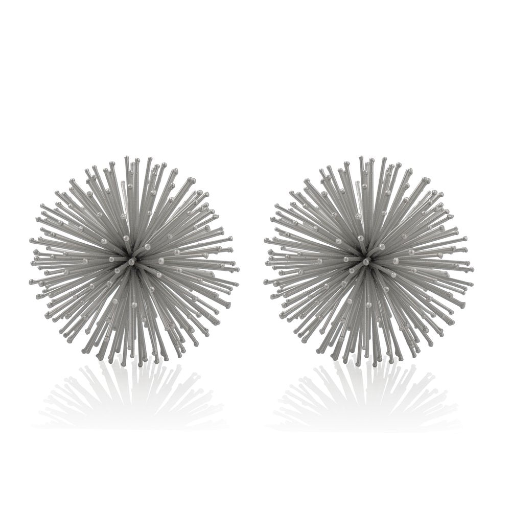 10" Antique Gold Finish Large Urchin Sphere