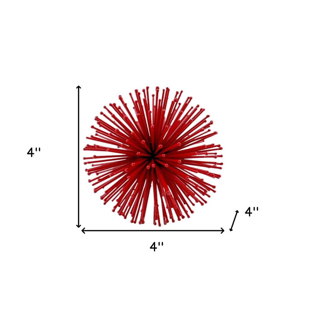 10" Antique Gold Finish Large Urchin Sphere