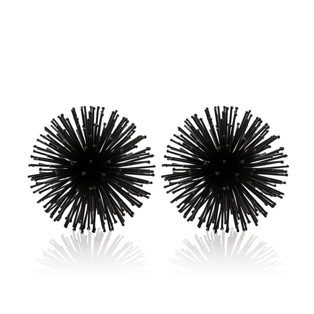 10" Antique Gold Finish Large Urchin Sphere