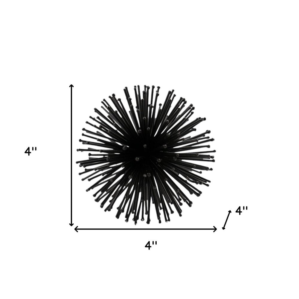 10" Antique Gold Finish Large Urchin Sphere