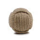 Set of Two Natural Jute Decorative Orb Tabletop Sculpture