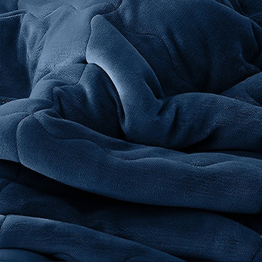79" X 87" Black Flannel Throw Blanket