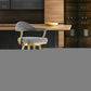 30" Gray and Gold Fabric and Stainless Steel Low Back Bar Height Swivel Bar Chair