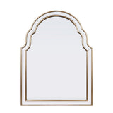 24" Gold Arch Metal Framed Accent Mirror
