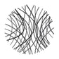 30" X 30" Black Metal Circle Abstract Hanging Dimensional Sculpture