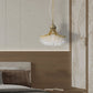 Clear And Gold Metal and Crystals Chandelier With Clear Shade