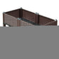 32" X 16" Dark Brown Heavy Duty Plastic Rectangular Self Watering Raised Garden Bed