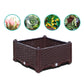 16" Dark Brown Plastic Indoor Outdoor Rectangular Planter Box