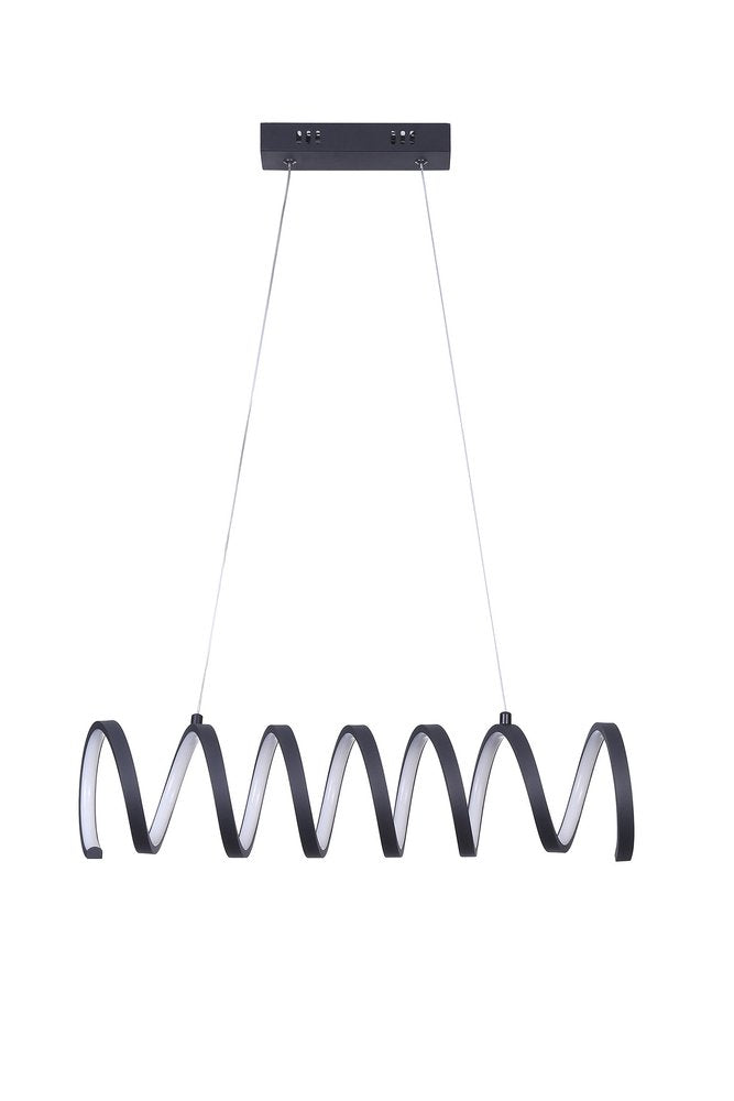 Black Metal LED Chandelier